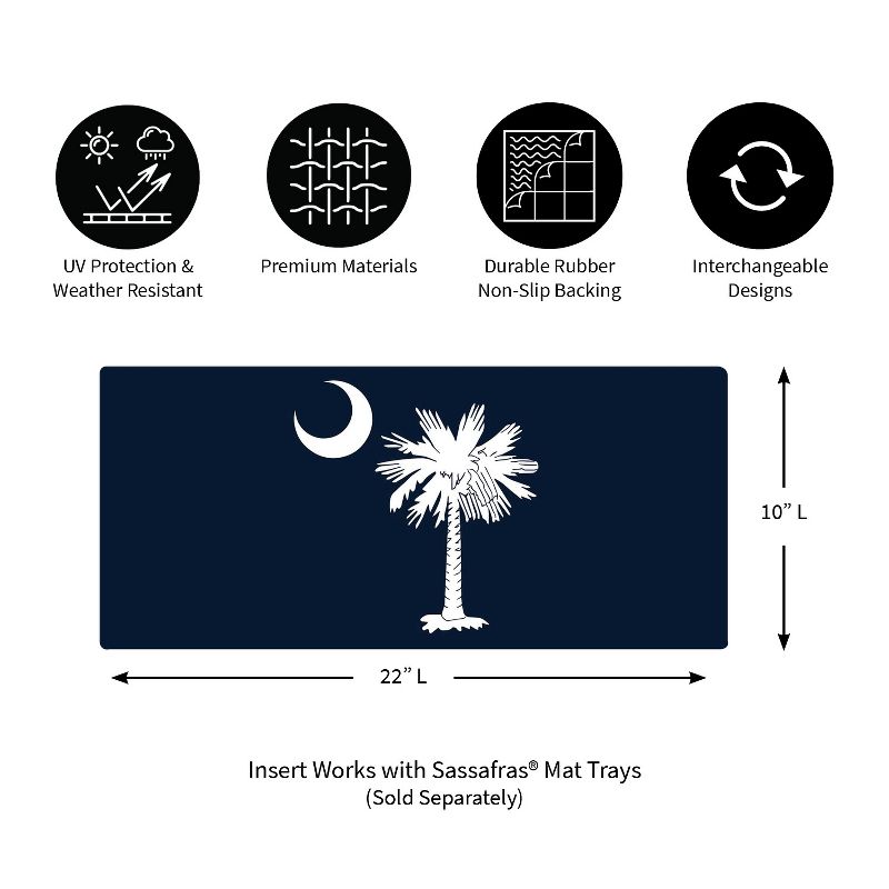 Evergreen Flag Cambridge Welcome Burlap Sassafras Switch Mat - 22" Long x 10" High