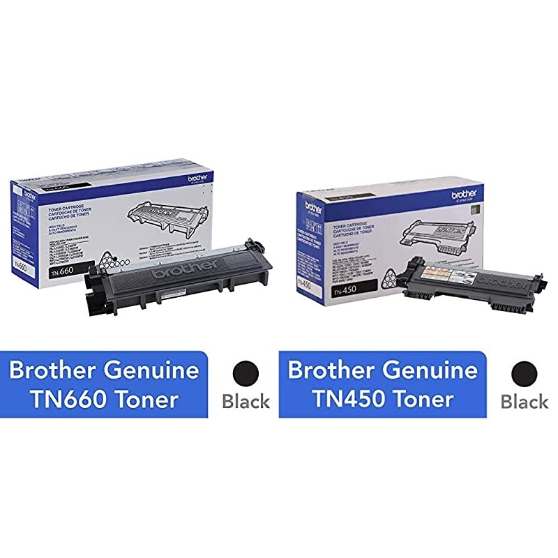Genuine High Yield Toner Cartridge Replacement Black Toner Page Yield Up to 2600 Pages Genuine High Yield Toner Cartridge TN450 Replacement Black Toner Page Yield Up to 2600 Pages