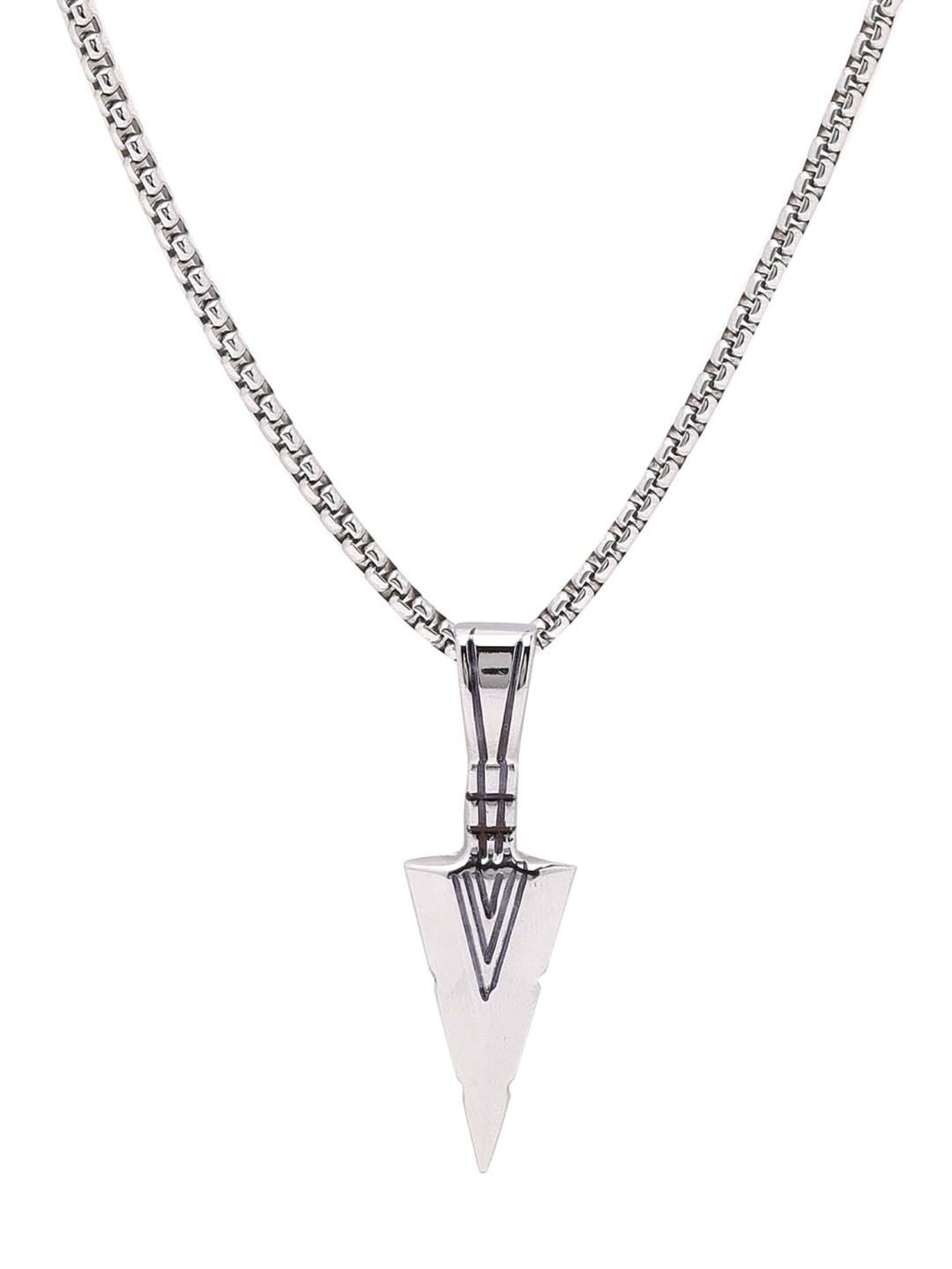 Bold By Priyaasi Men's Arrow Pendant on a Stylish Chain
