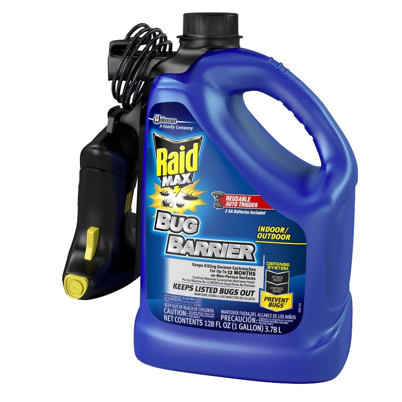 Raid Max Bug Barrier Trigger Starter Kit, 1 Gallon