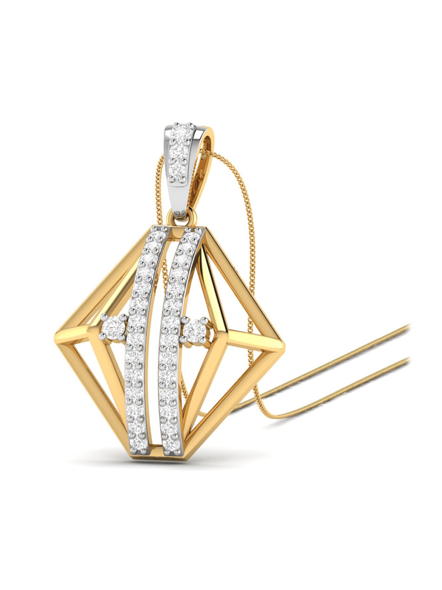 PC Jeweller Ambreen 18k Gold Pendant without Chain for Women