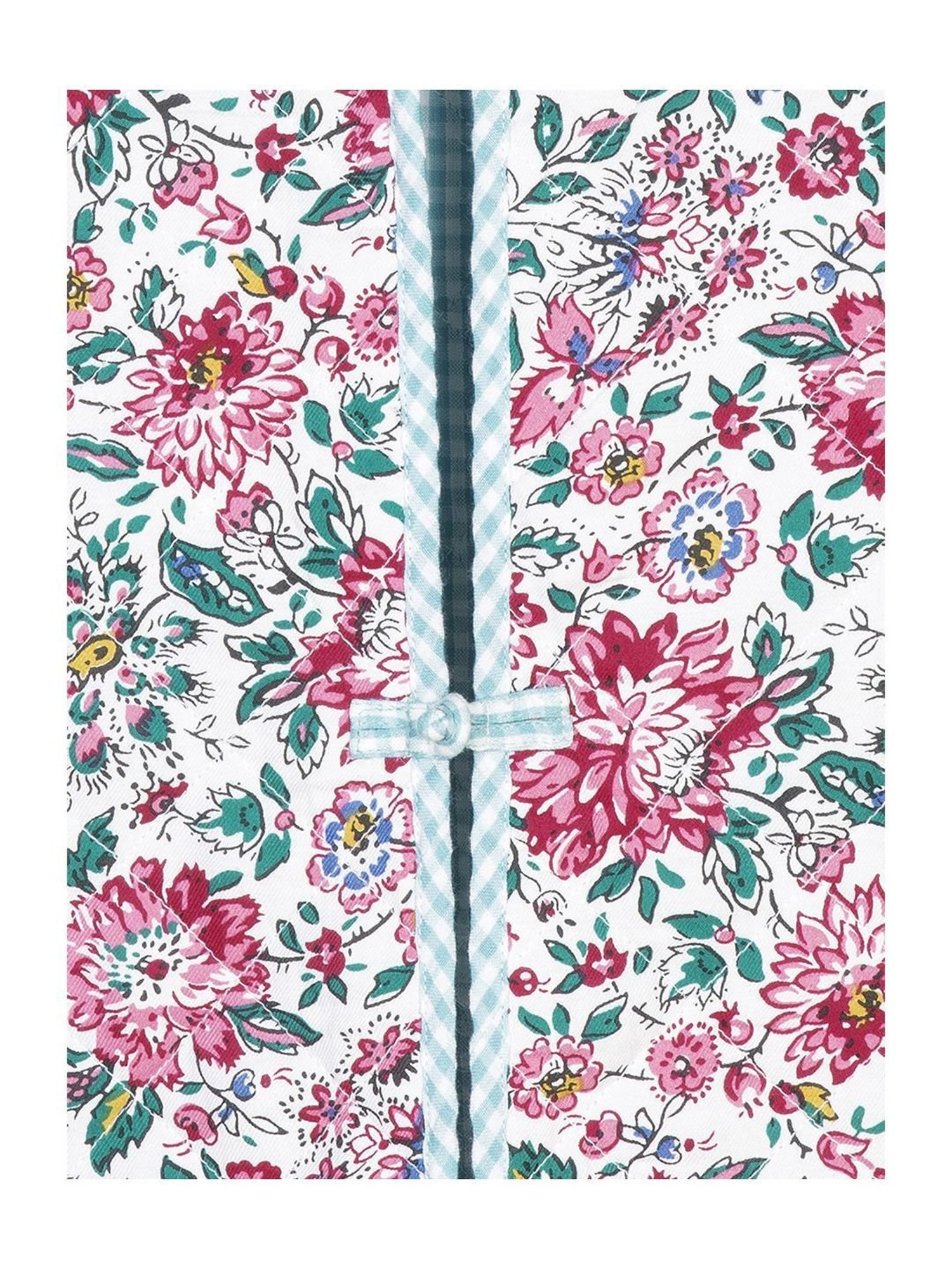 Budding Bees Kids Green & Red Printed Full Sleeves Jacket