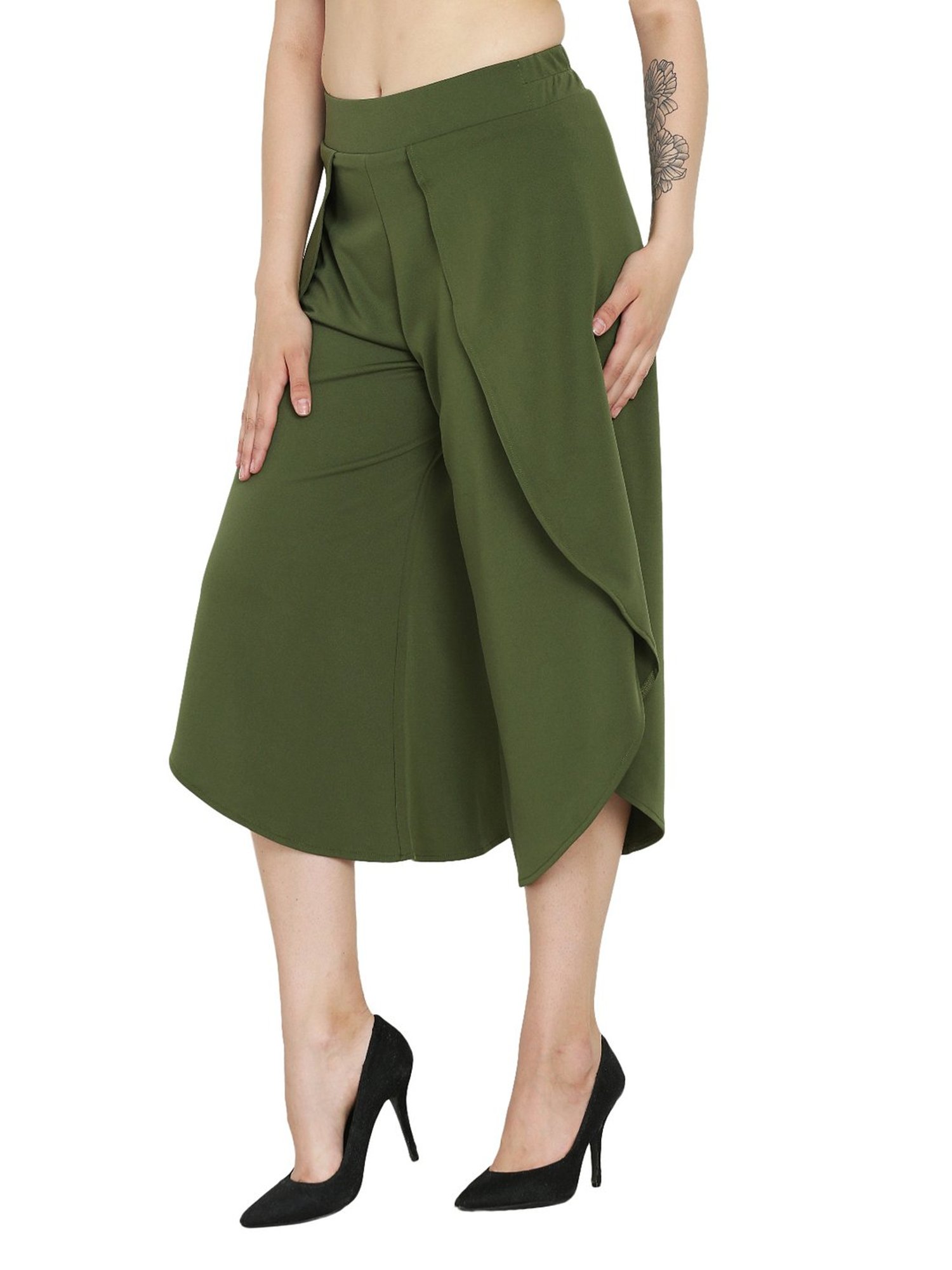 Westwood Olive Cotton Dhoti Pants