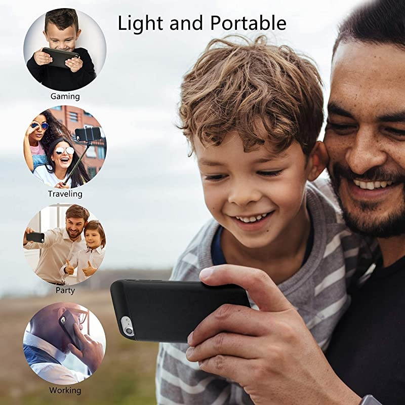 Battery case for iPhone 8/7/6/6s/SE 2020, 3000mAh Slim Portable Charger Case Protective Rechargeable Battery Pack Charging Case for iPhone 8/7/6/6s