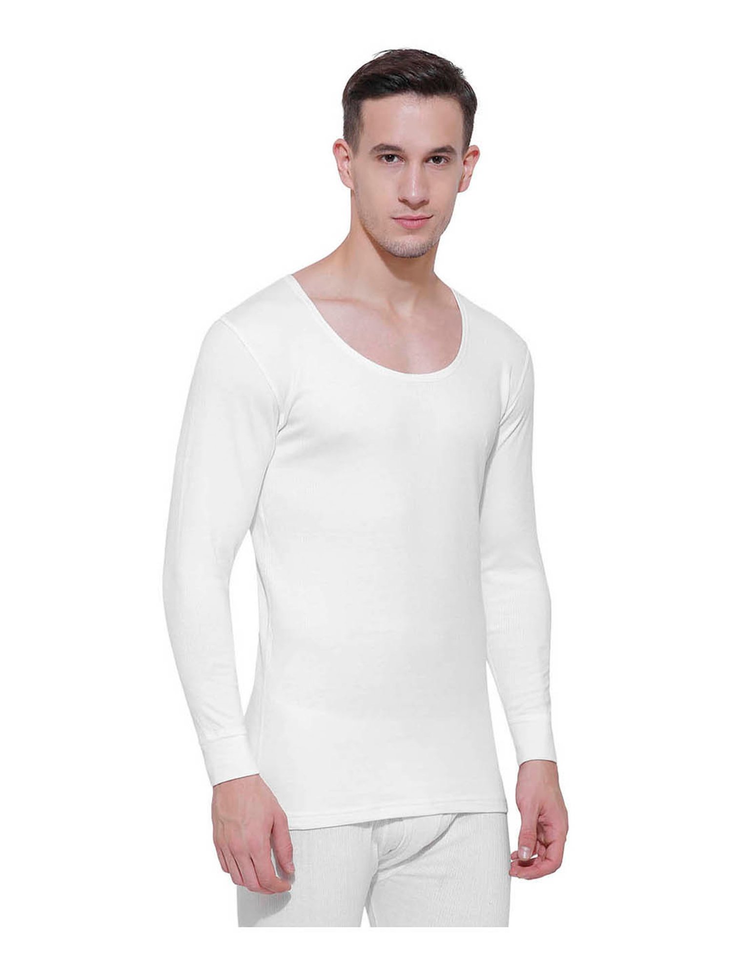 Bodycare Insider Off White Regular Fit Thermal Top