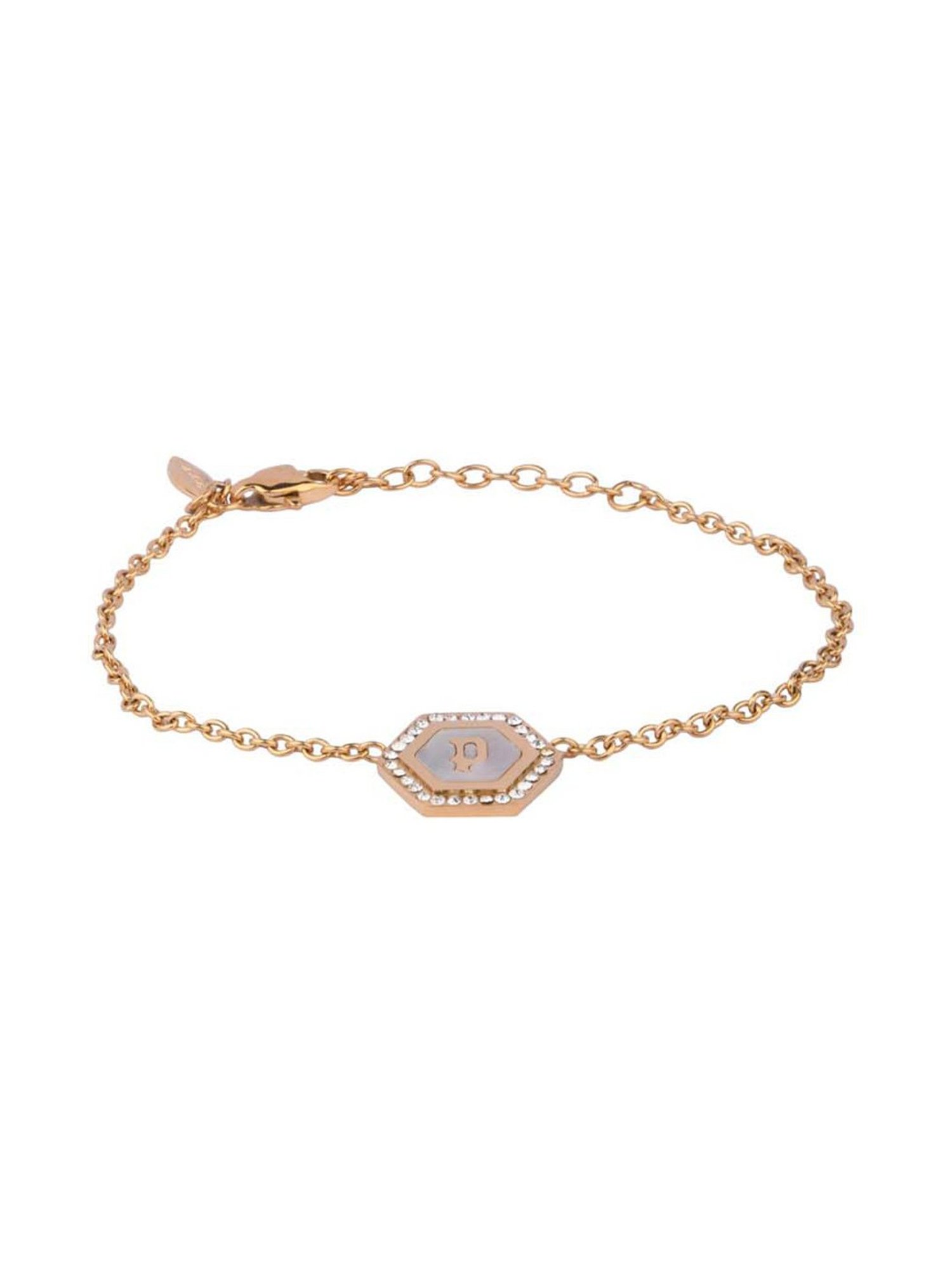 Police Gold Color Bracelet for Women - PEJLB2104022