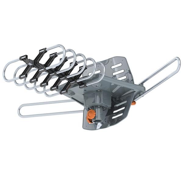 360&deg;Outdoor TV Antenna 150 Mile Range Digital Amplified HDTV Antenna 360 Degree Rotation for 2 TVs Support - High Gain UHF/VHF Channels Wireless Remote Control - 32.8' RG6 Coax Cable