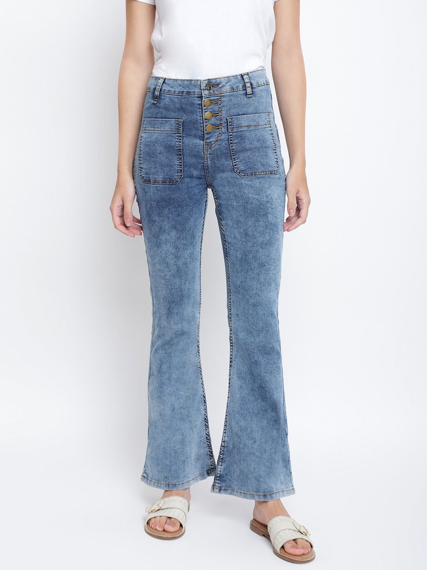 Tales & Stories Blue Mid Rise Jeans