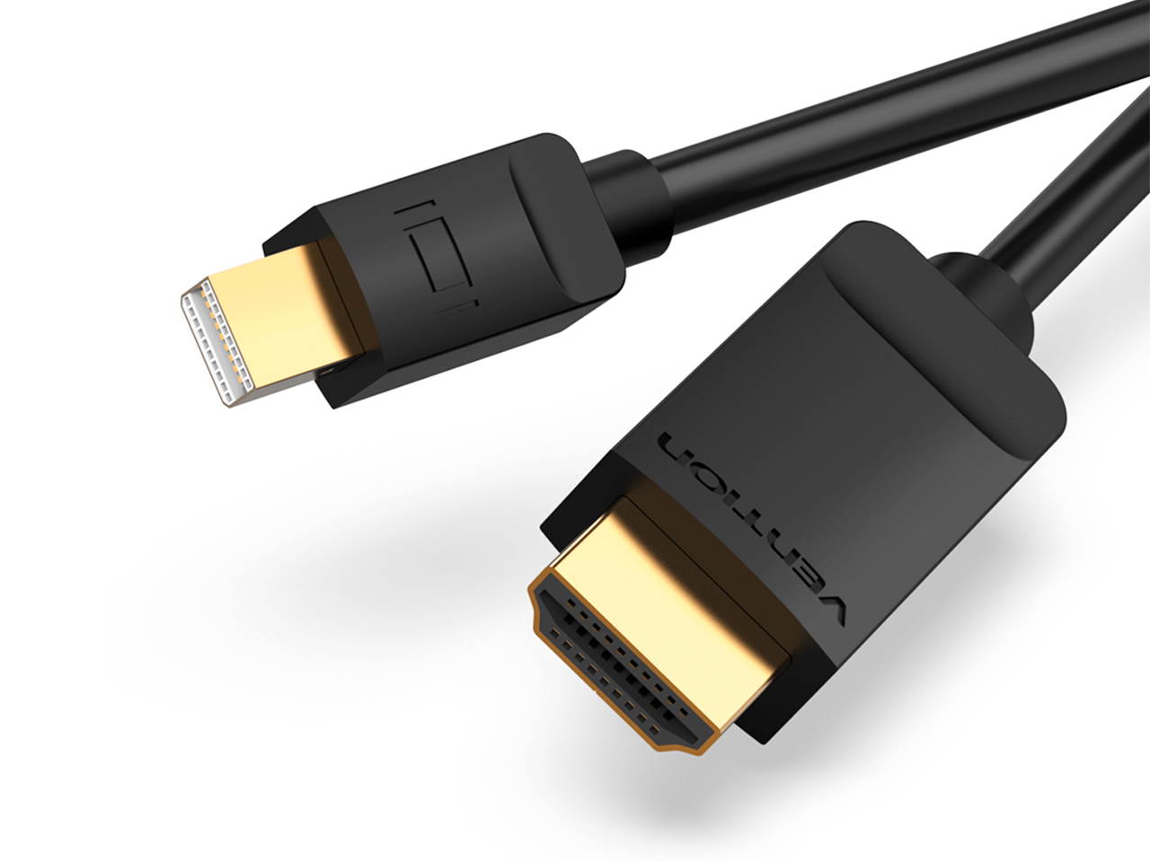 Vention Mini Displayport(Thunderbolt Compatible) to HDMI Cable,Gold Plated Connector 1080P for MacBook Air/Pro, Surface Pro/Dock, Monitor, Projector, and More