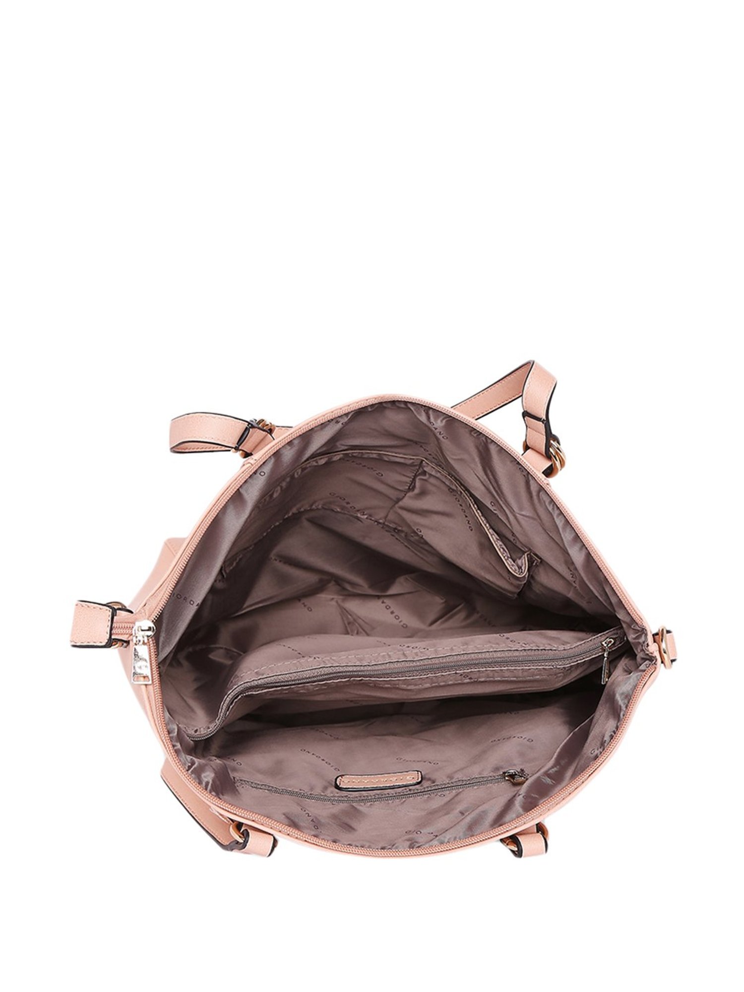 Giordano Blush Pink Solid Medium Shoulder Handbag