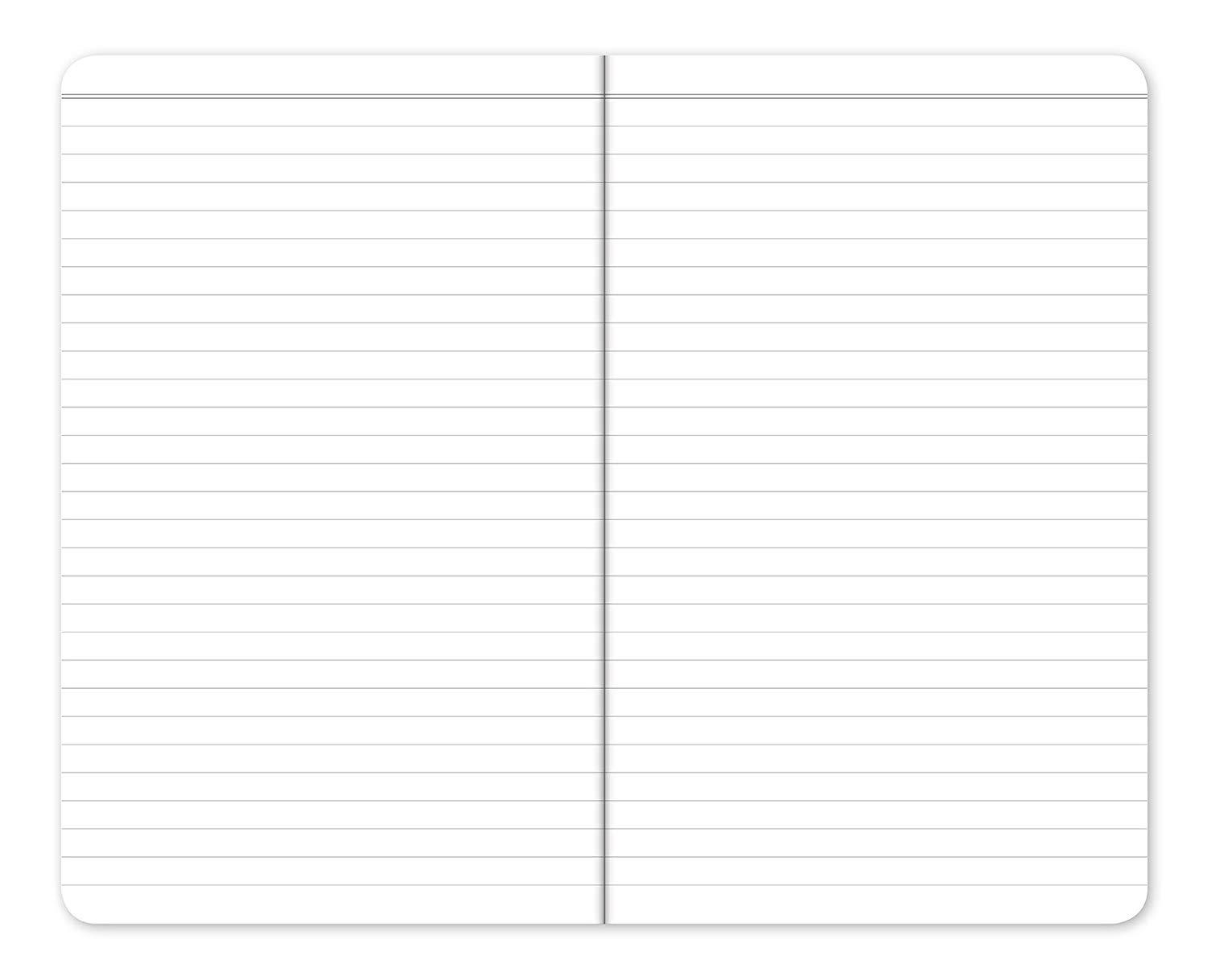 Pocket Notebook/Pocket Journal - 5"x8" - Assorted Patterns - Lined Memo Field Note Book - Pack of 5