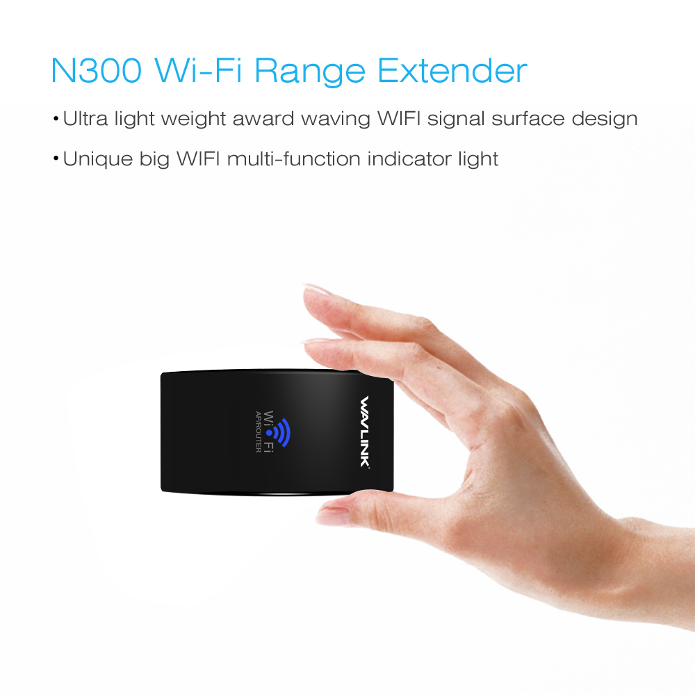 Wavlink High-performance 300Mbps WI-FI Range Extender/ AP Access Point /Repeater IEEE802.11 2 Internal Antennas WPS Protection LED indicatio 2.4GHz Network Extender Wifi Booster