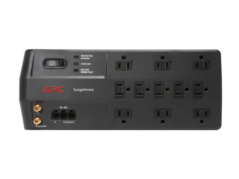 Uninex PS102 RF Remote Control Power Managed 6-Outlet Energy Controlled Surge Protector, Eliminates Standby Idle Electricity Usage, 6-Foot