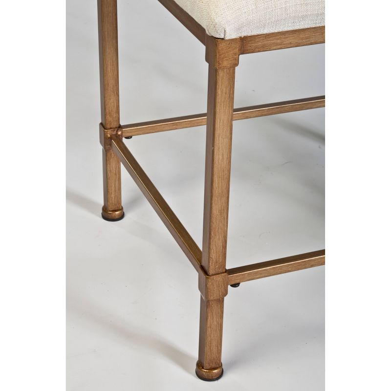 Katherine Backless 18" Vanity Stool - Golden Bronze - Hillsdale Furniture