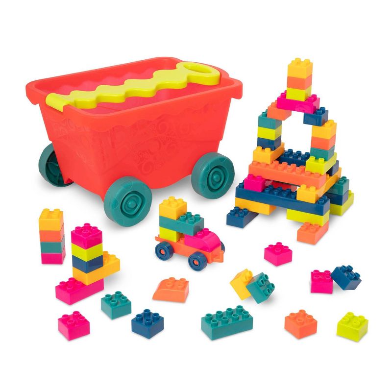 Childcraft Corrugated Building Blocks, Various Sizes, Primary Colors, set of 84
