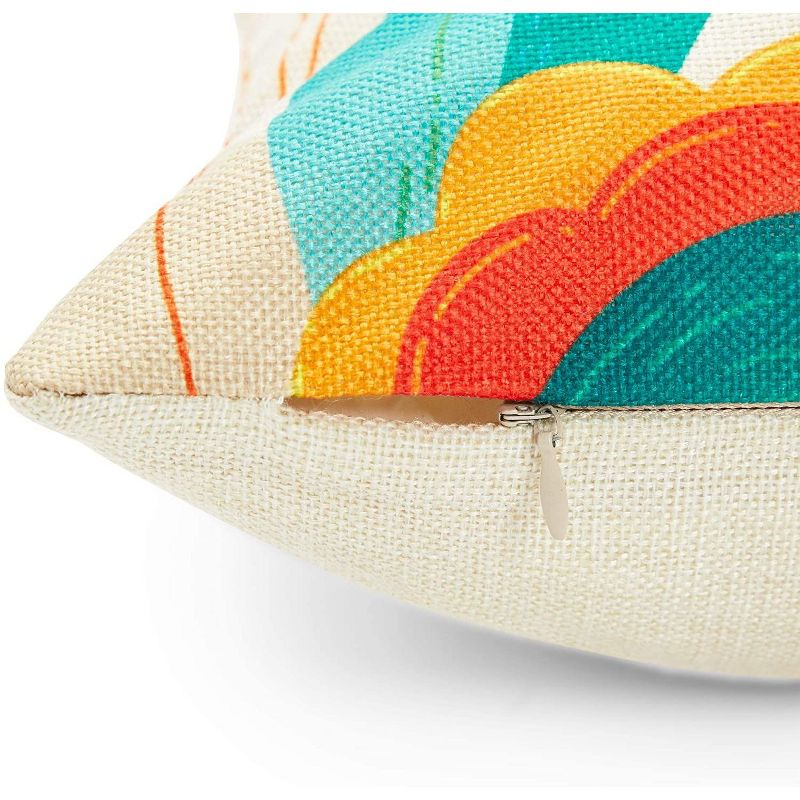 Juvale Floral Feminist AF Decorative Throw Pillow Case Cushion Covers 18 x 18 in