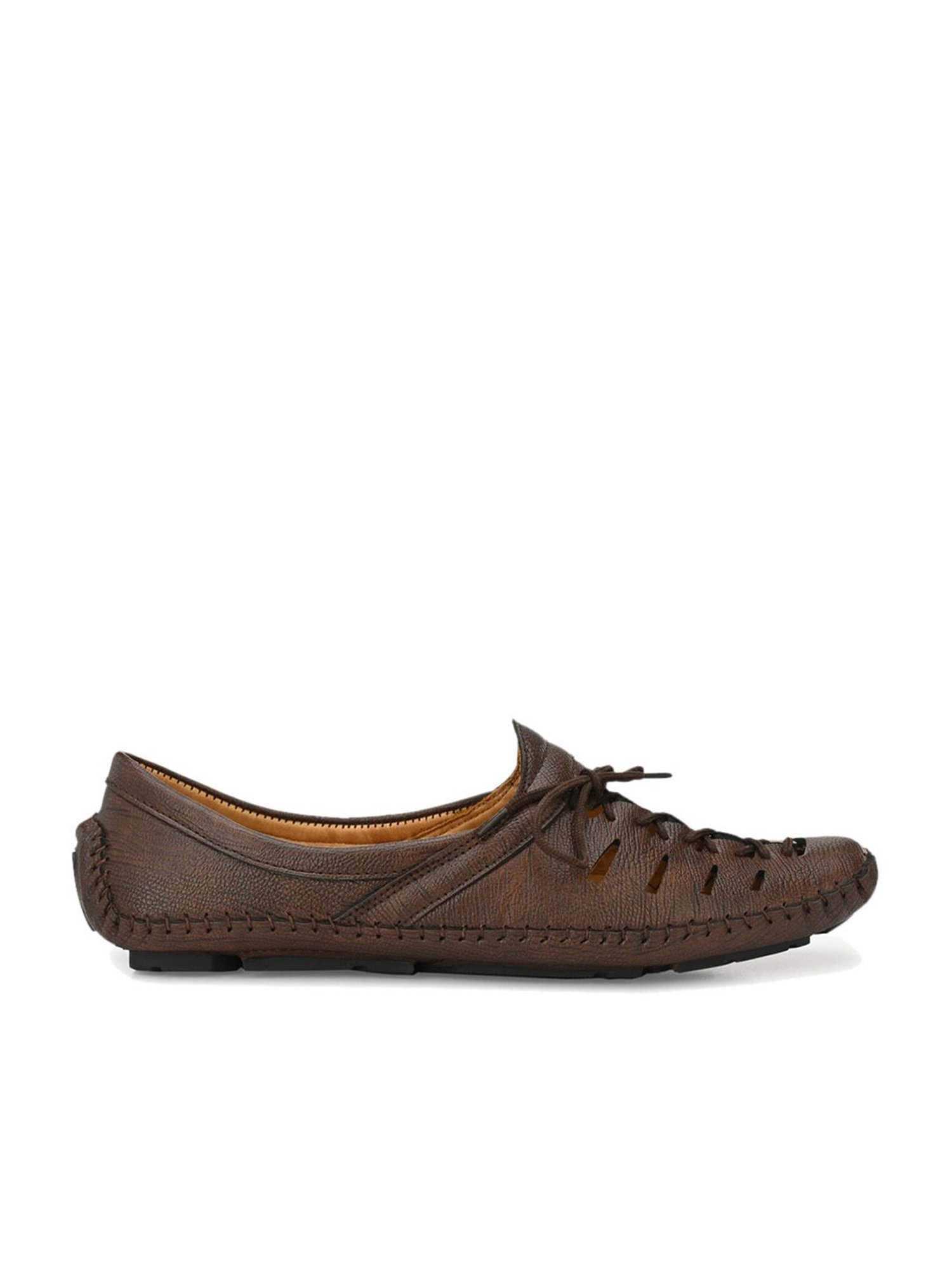 Fausto Men's Brown Ethnic Juttis