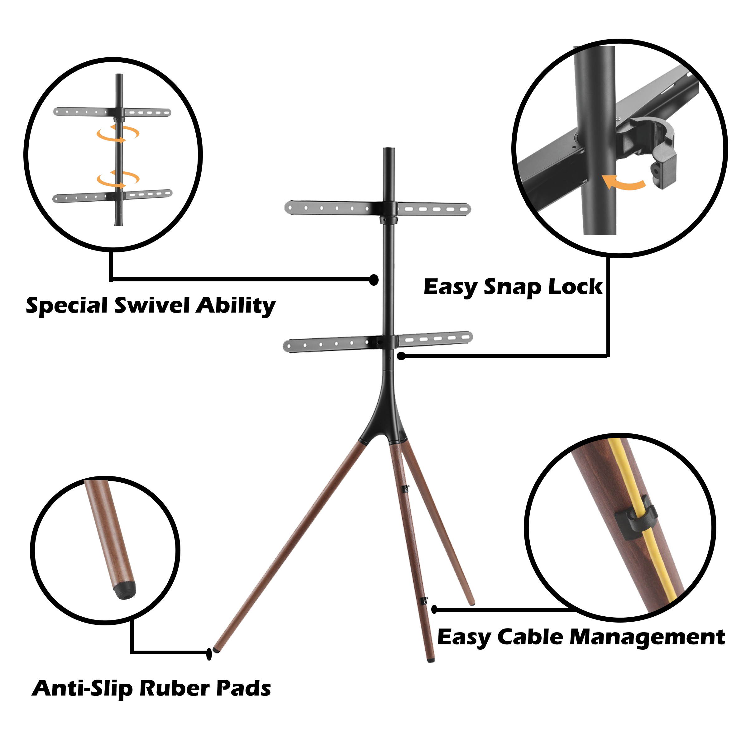 Fuji Labs Artistic Easel Studio 45~65" TV Stand (Max 600x400 VESA)