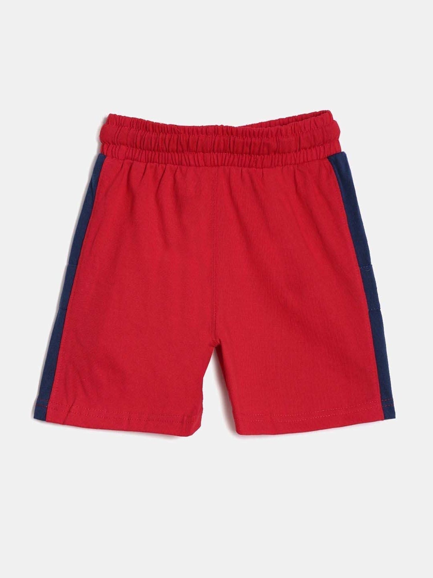 Dixcy Scott Originals Kids Racing Red & Blue Cotton Striped Shorts