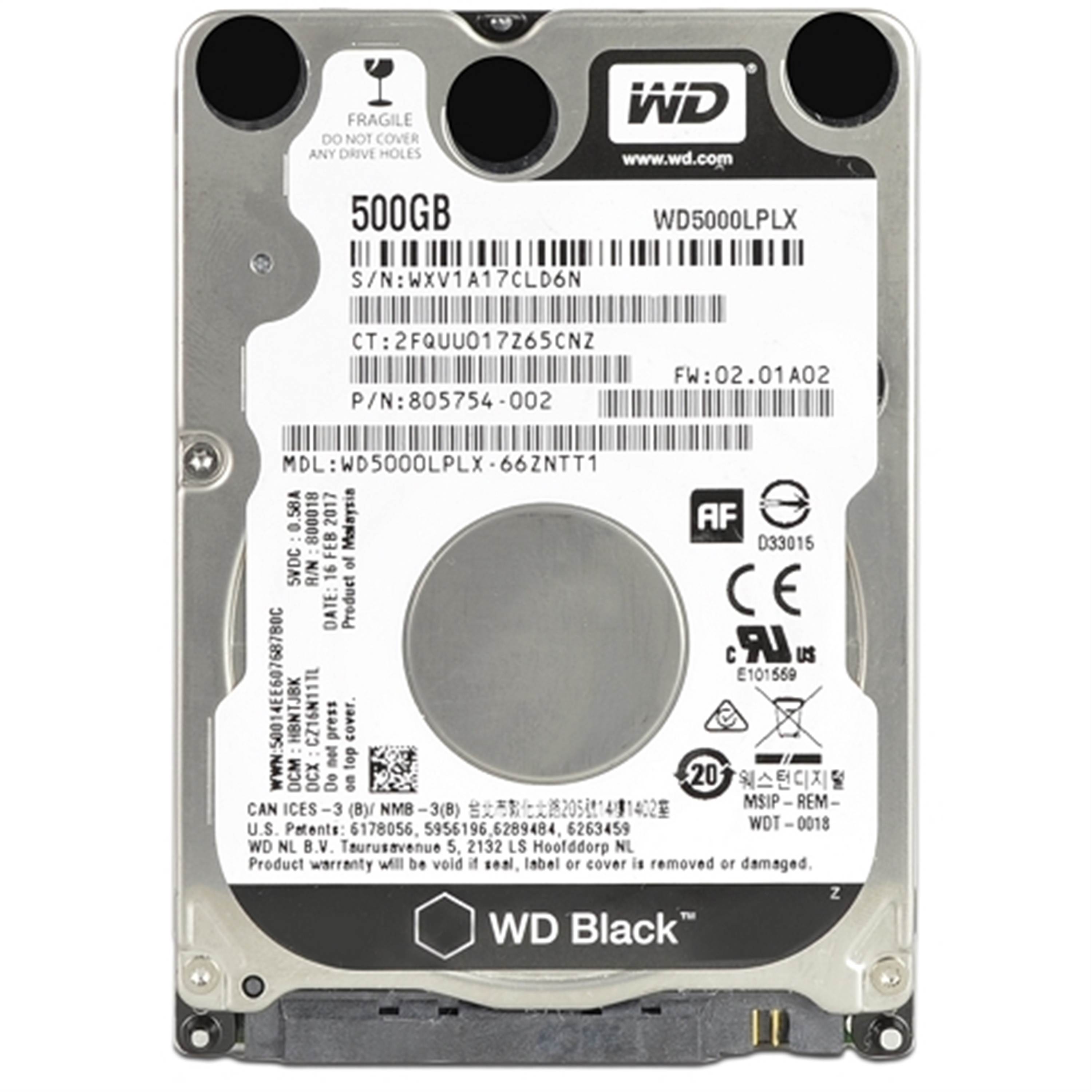 Western Digital Corporation WD5000LPLX-NDW-RC 500GB 7.2K RPM 2.5" 9.5mm,