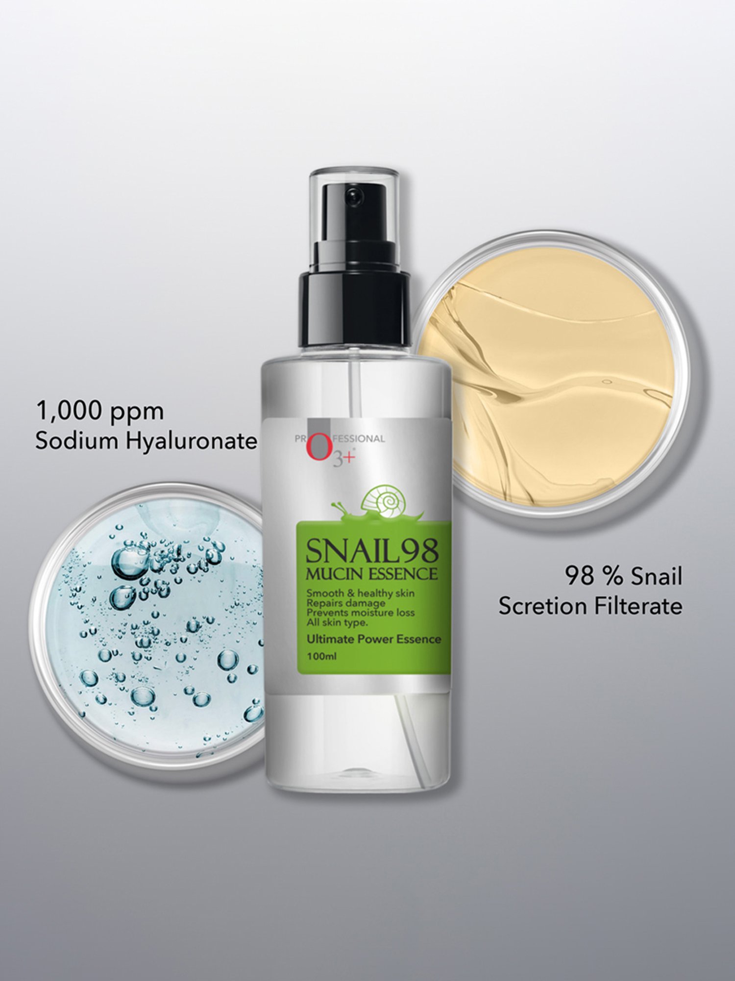 O3+ Professional Snail Mucin Serum - 100 ml