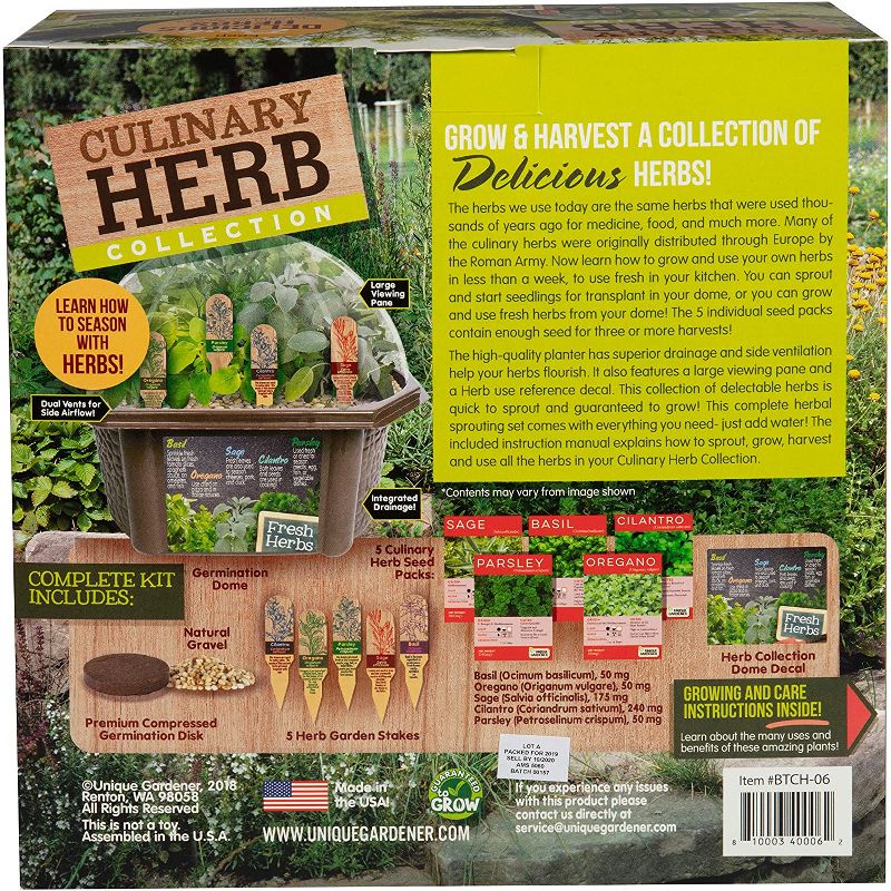 Toys By Nature Biosphere Terrariums - Culinary Herb Garden