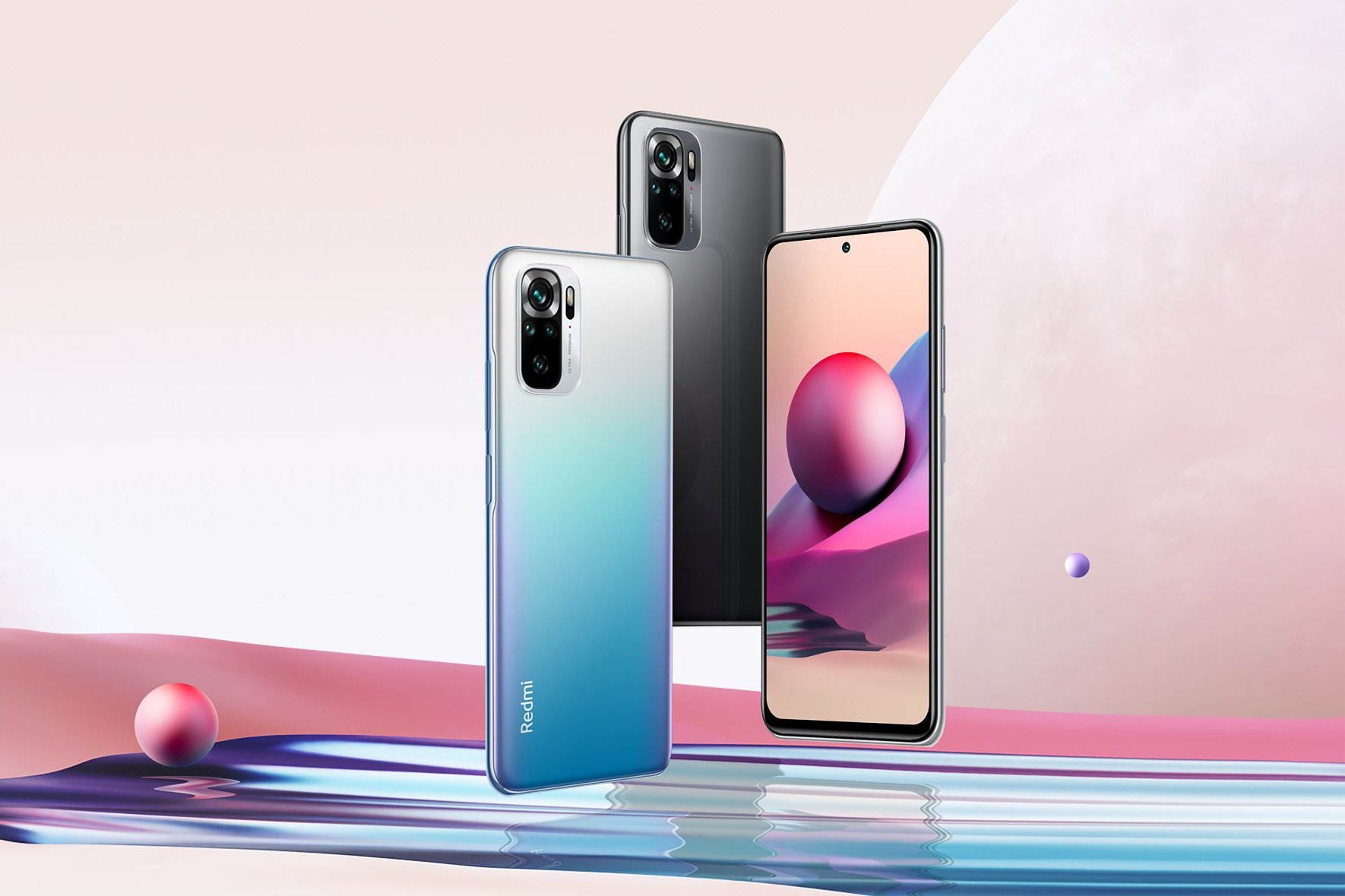 Xiaomi Redmi Note 10S, 6.43" AMOLED Display, 64GB + 6GB RAM, 64MP Quad Camera, Mediatek Helio G95 Chipset, 5000 mAh Battery, Factory Unlocked, Global Version