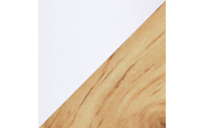 Natural Wood Interlocked Triangular Table Lamp with Fabric Shade White - Simple Designs