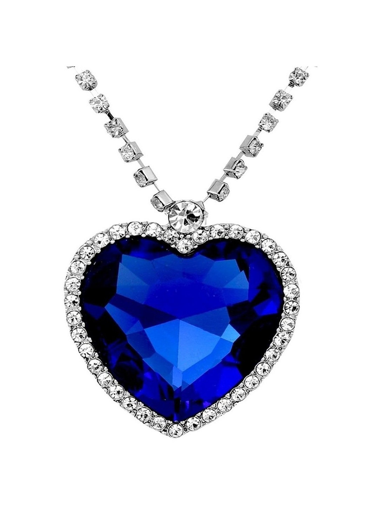 YouBella Latest Stylish Party Wear Jewellery Silver Plated Pendant for Women