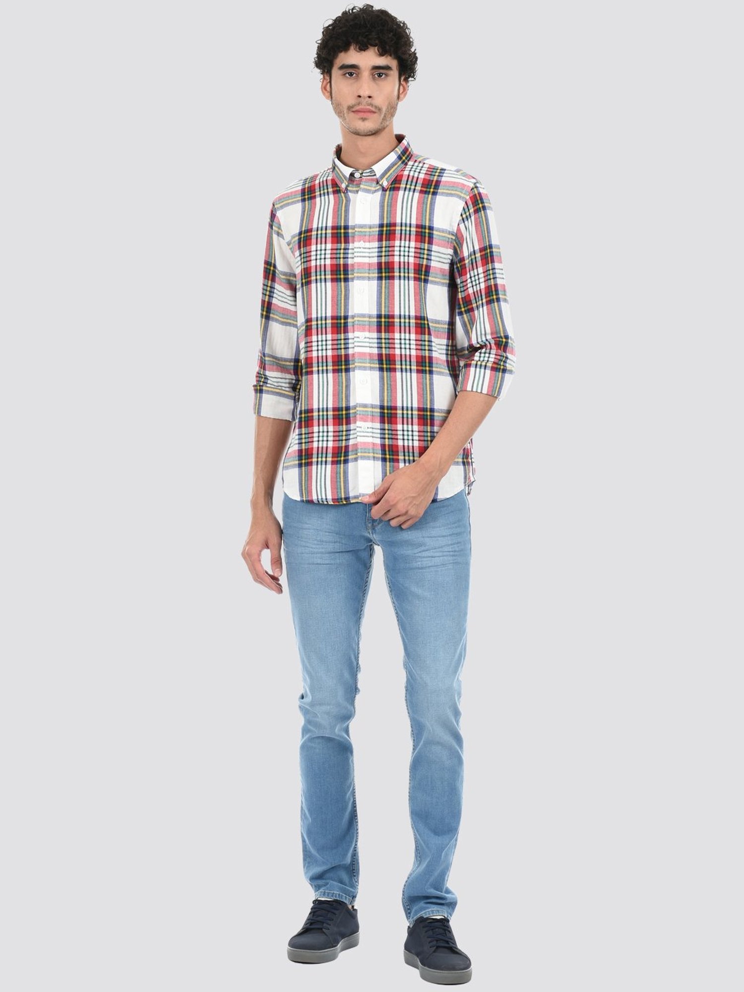 London Fog Multi Regular Fit Checks Shirt