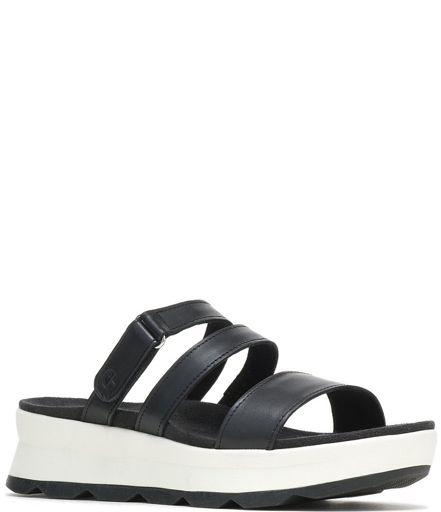 Hush Puppies Andi Leather Platform Slides