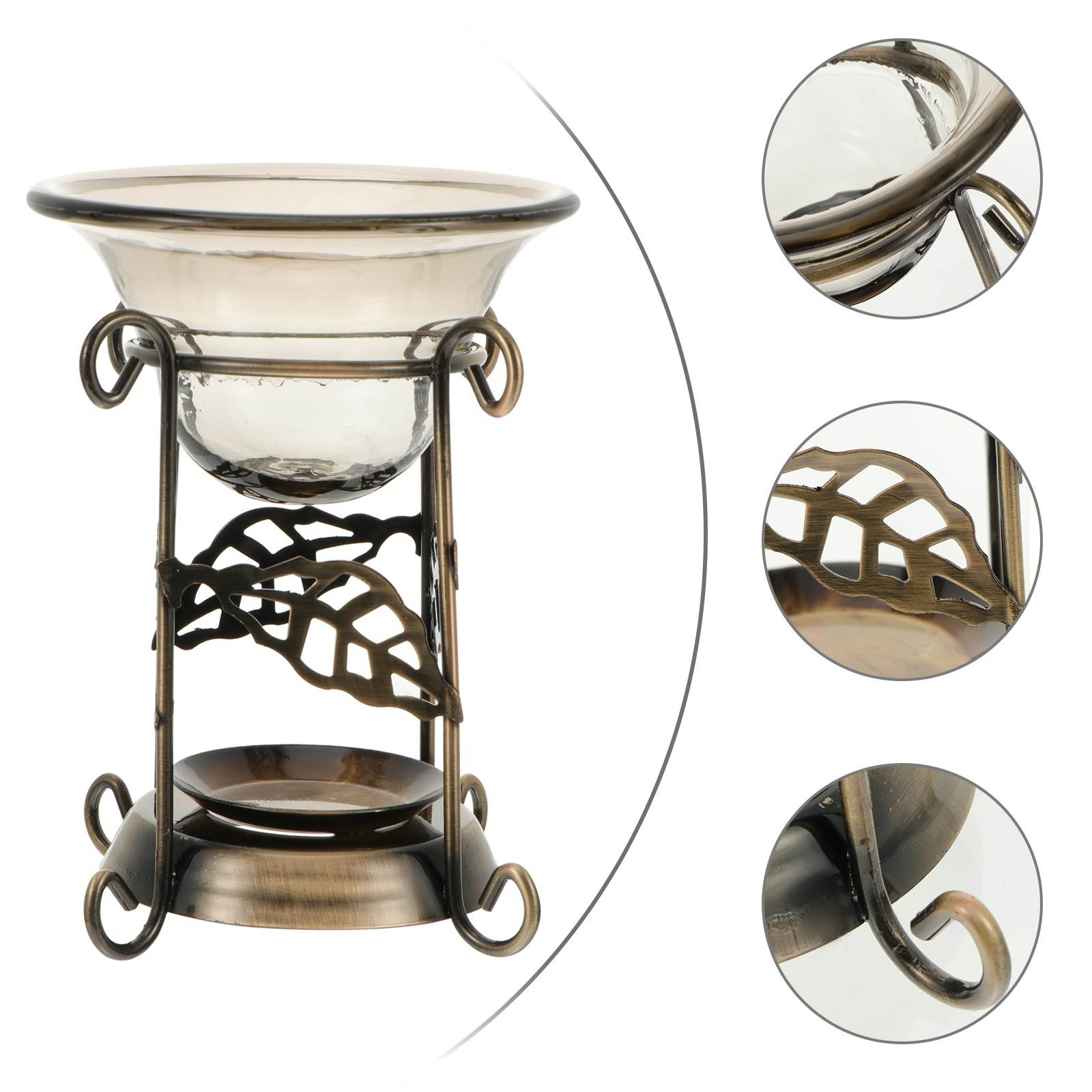 1pc Aroma Diffuser Burner Candle Aroma Burner Essential Oil Iron Burner