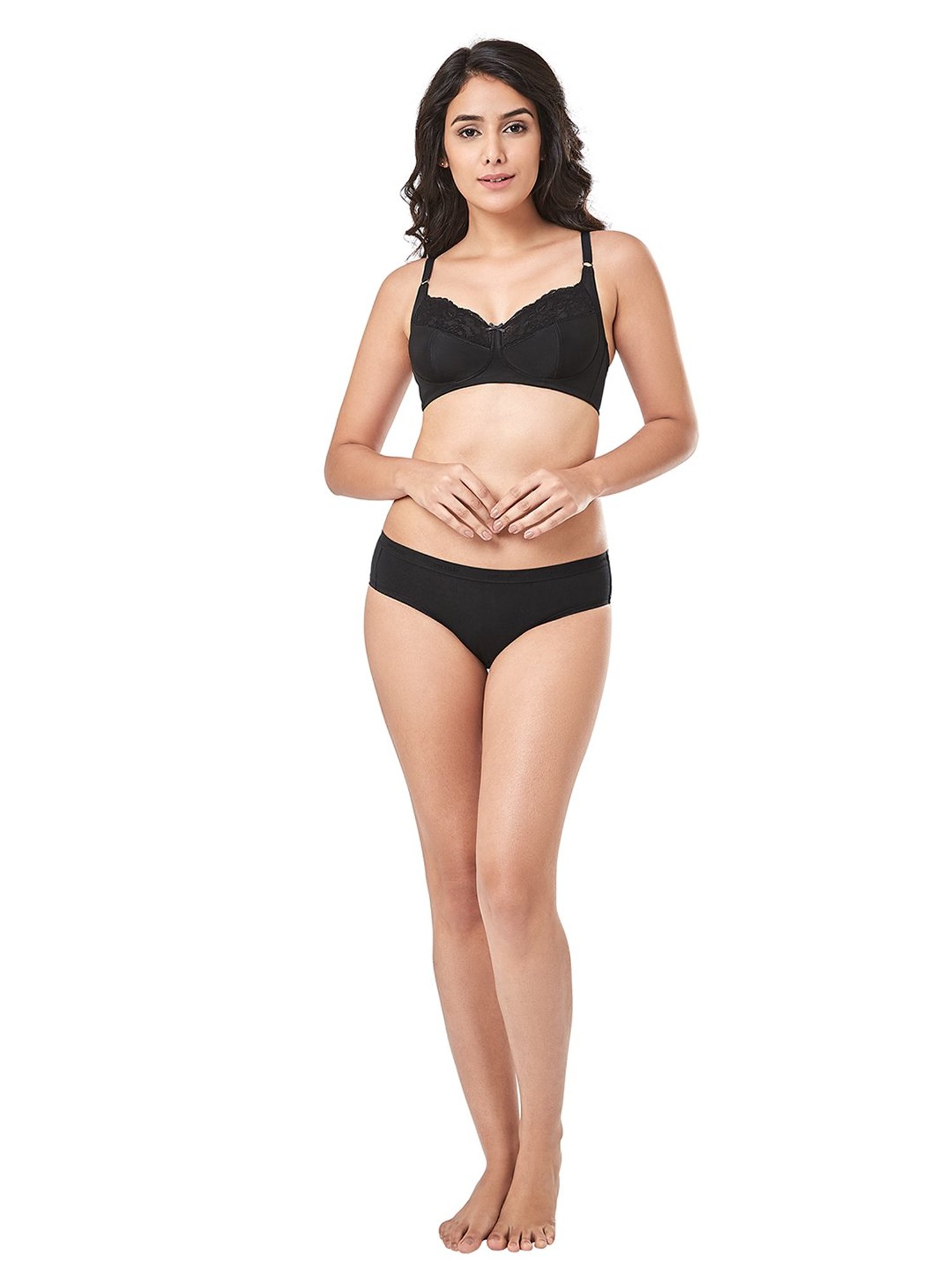 Every De by Amante Black Non Padded Non Wired Full Coverage Bra