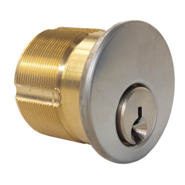 Maxtech (Marks New Yorker 7NY10A/26D Like) 1033BF26DR Satin Chrome Right Hand Heavy Duty Mortise Entry Lockset Screwless Knobs Thru-Bolted, 2-3/4" Lock Set