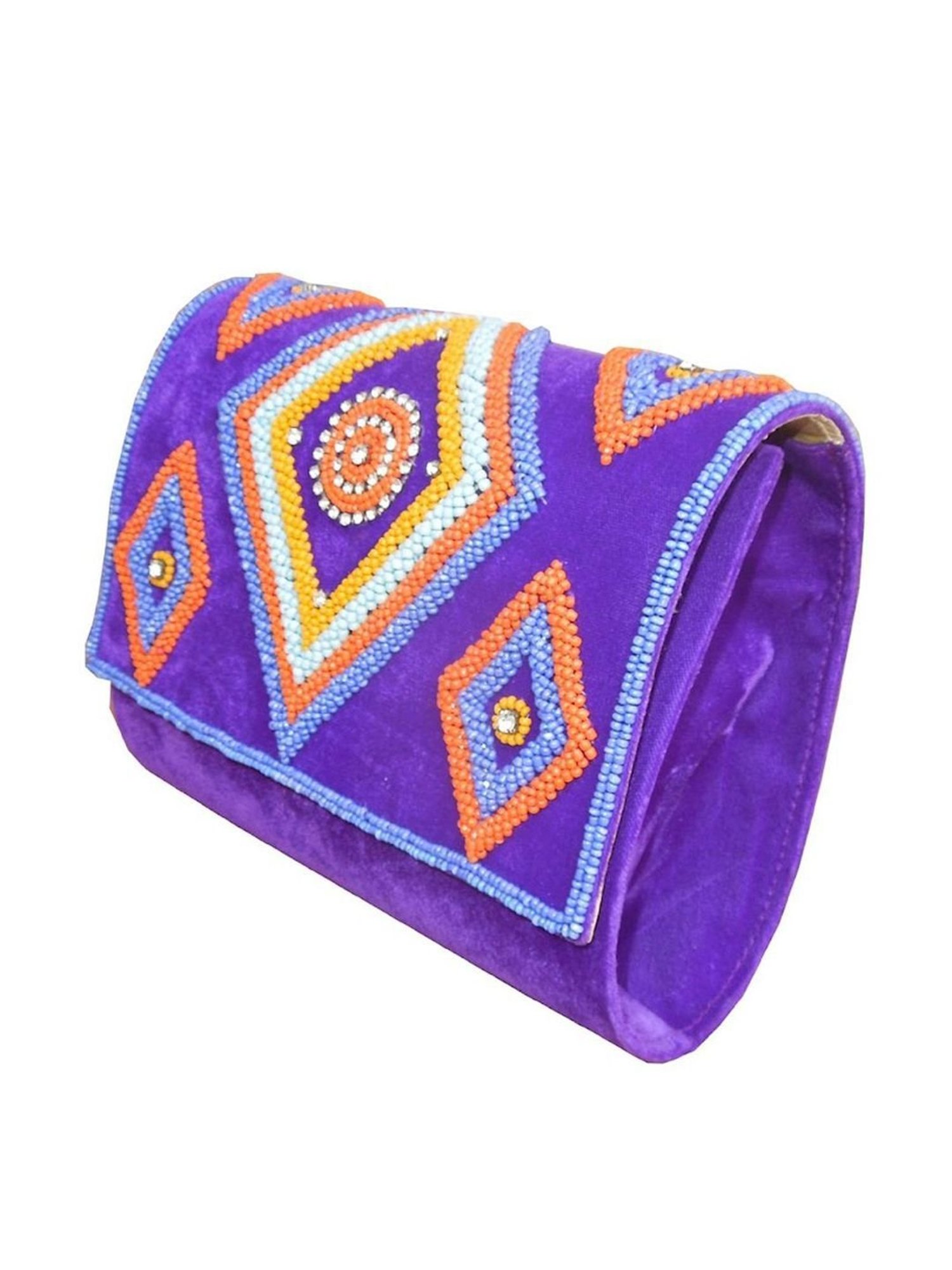 Spice Art Purple Clutch