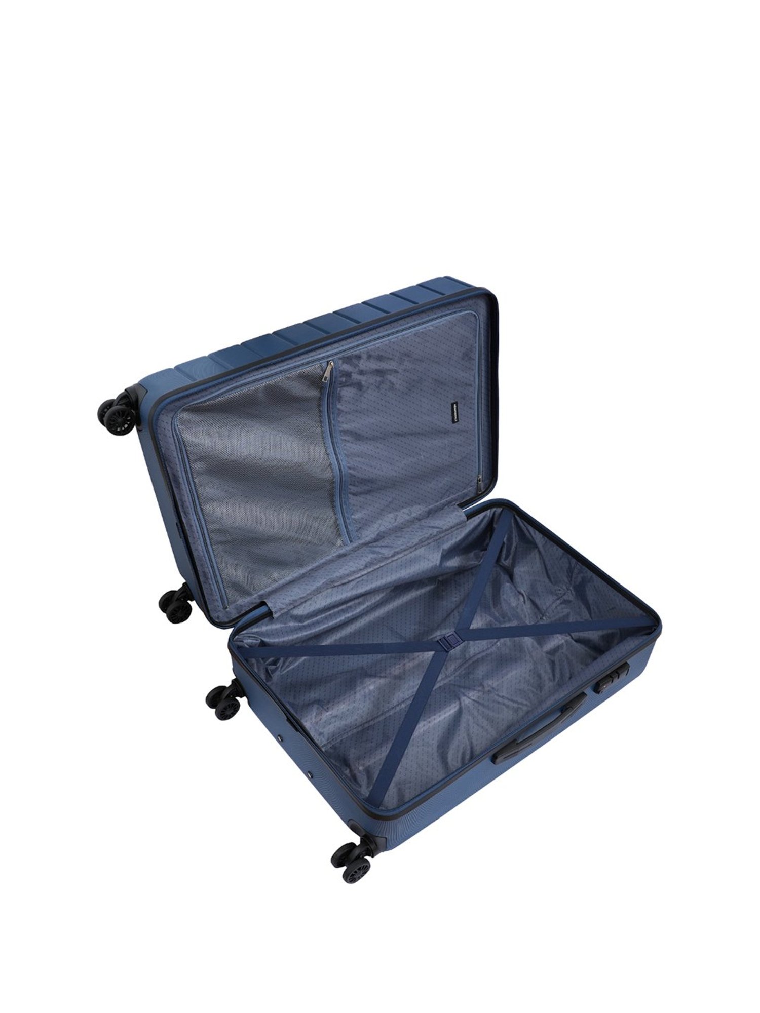 Aeropostale Stout Navy Textured Hard Large Trolley Bag - 30 cm