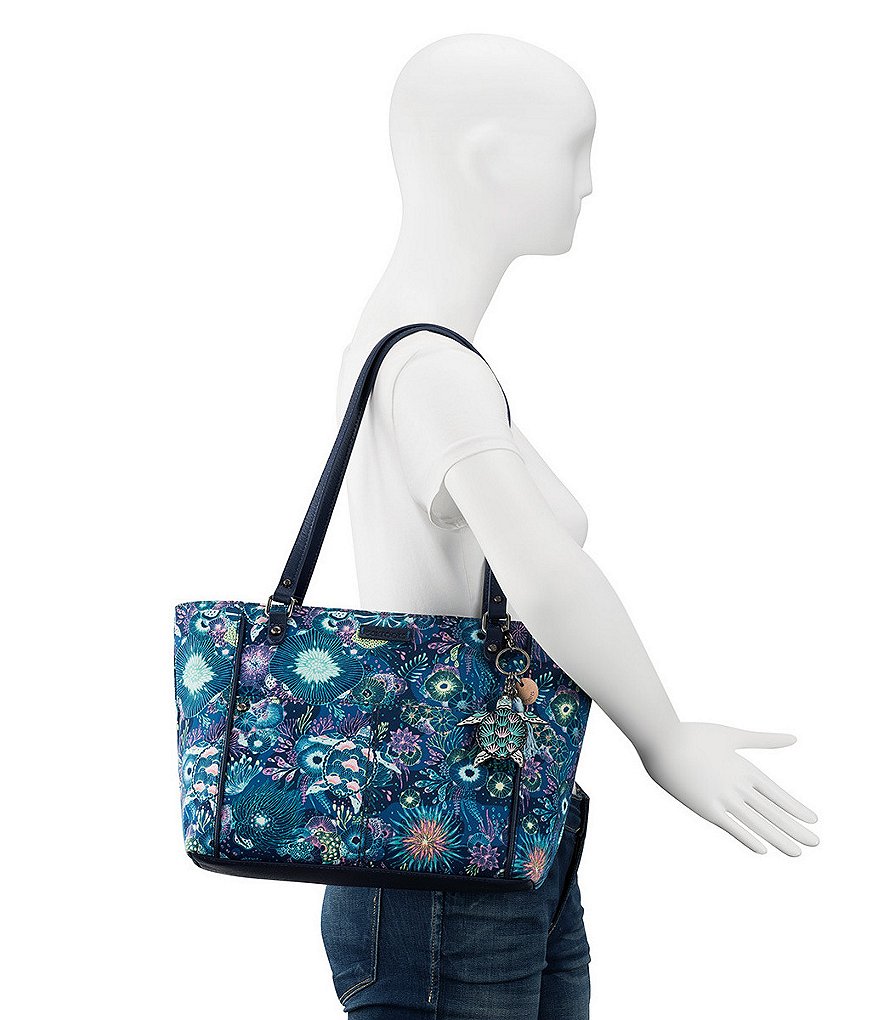 Sakroots Medium Paisley Print Nylon Tote Bag