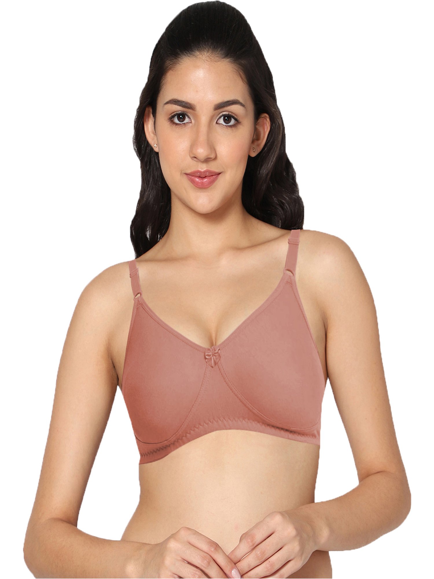 IN CARE Beige Non-Wired Full Coverage Push-Up Bra