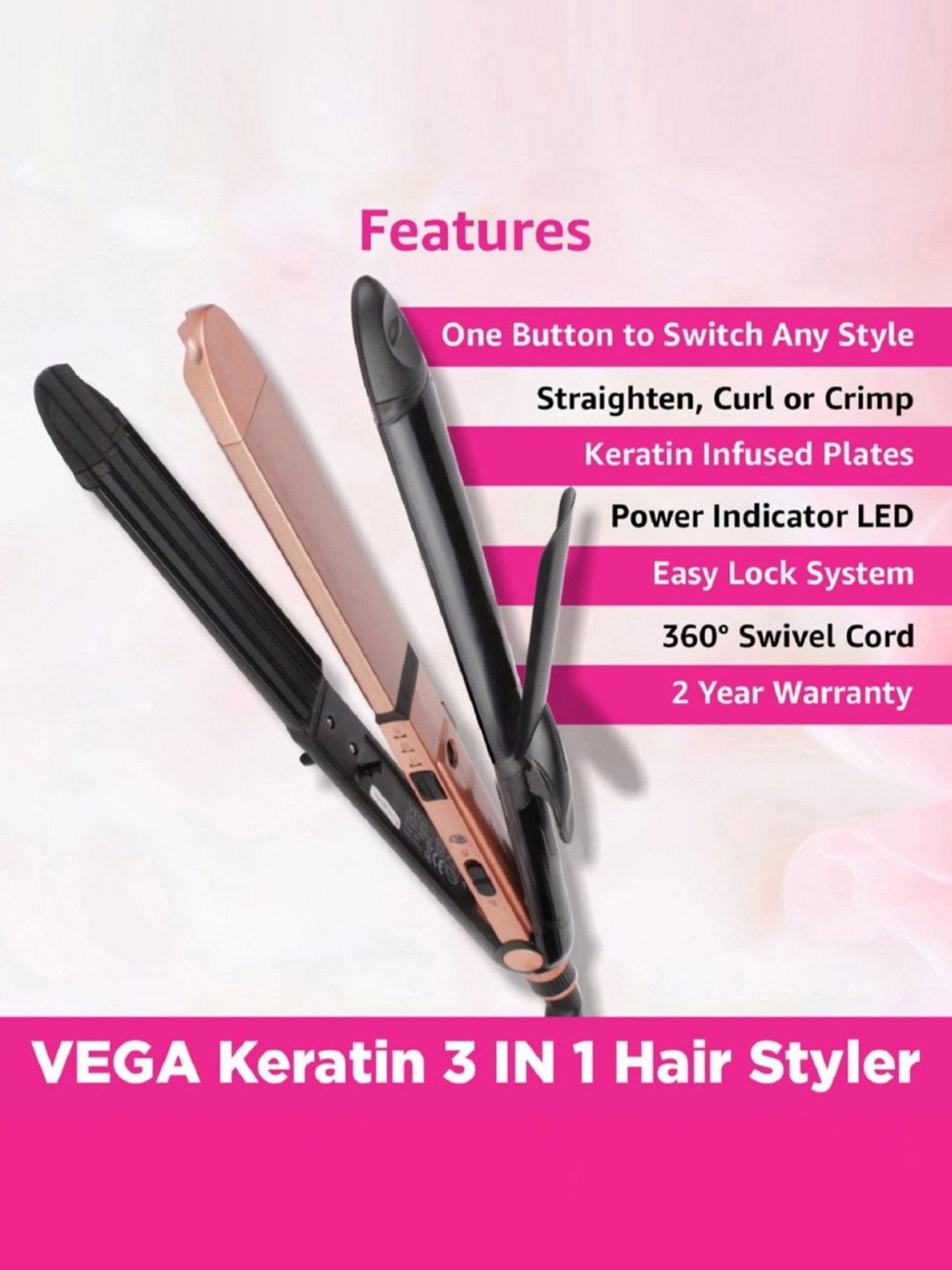 Gorgio Professional GCT9 19mm Hair Curling Tong (Silver)