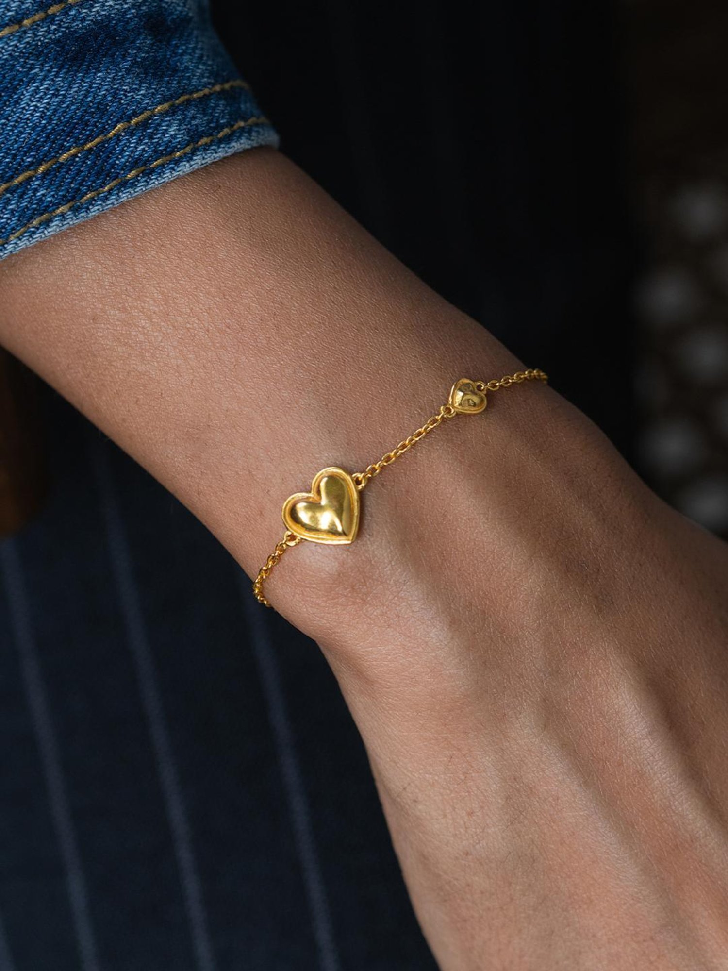 Shaya 925 Silver You and Your Signature Typos Bracelet in Gold-Plating