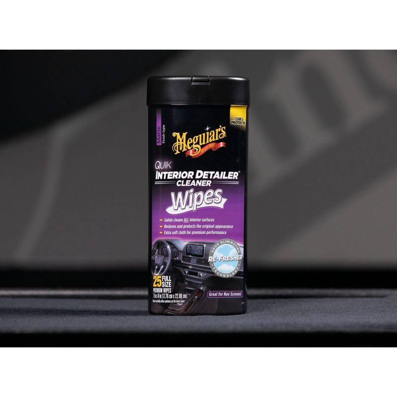 Meguiars 25ct Interior Detailer Wipes