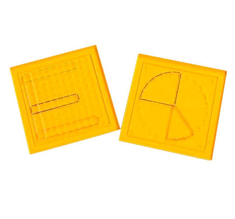 Edx Geoboards, 11 x 11 Pin, set of 6 Boards and 144 Rubber Bands