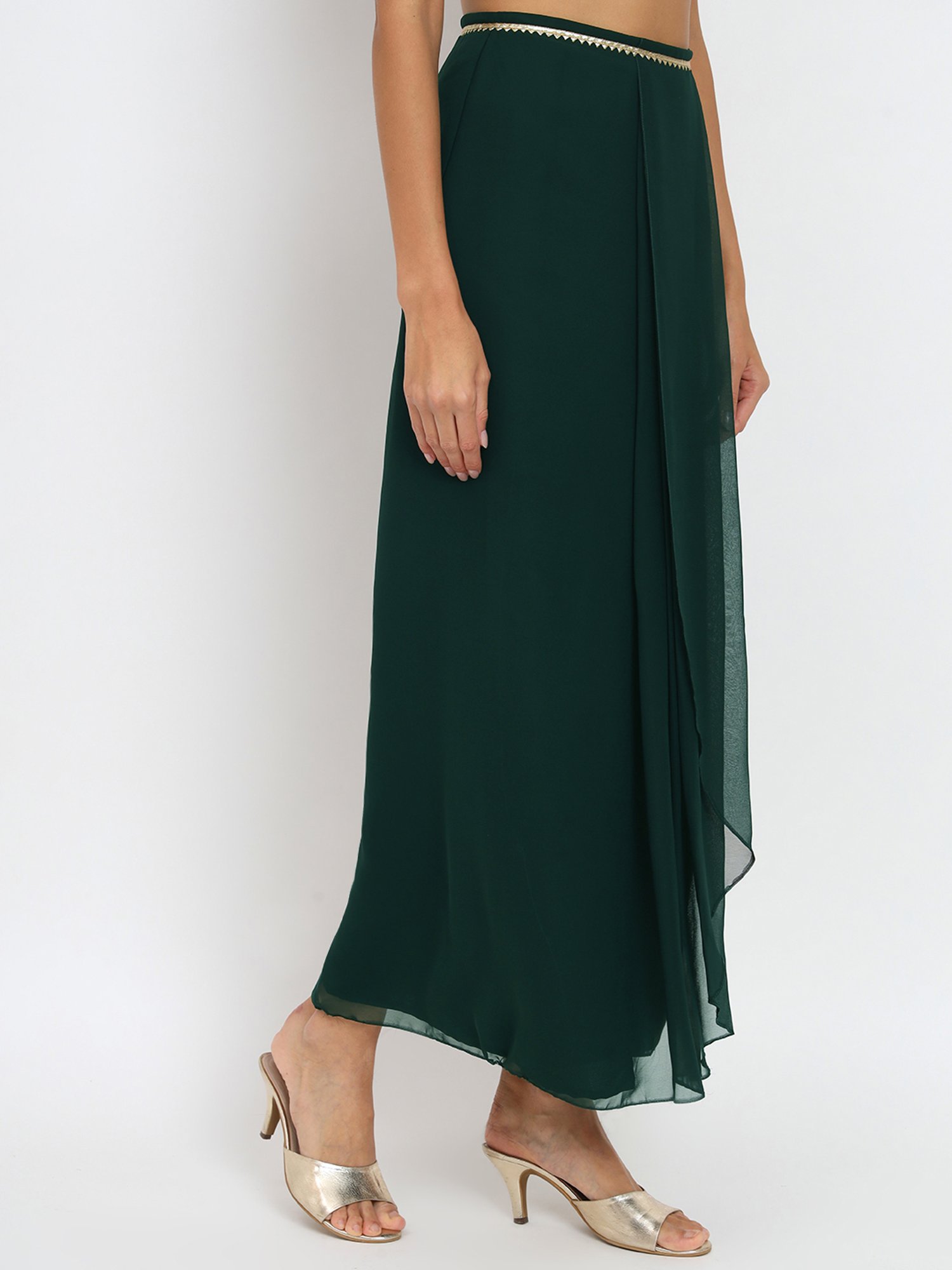 studiorasa Green Georgette Skirt