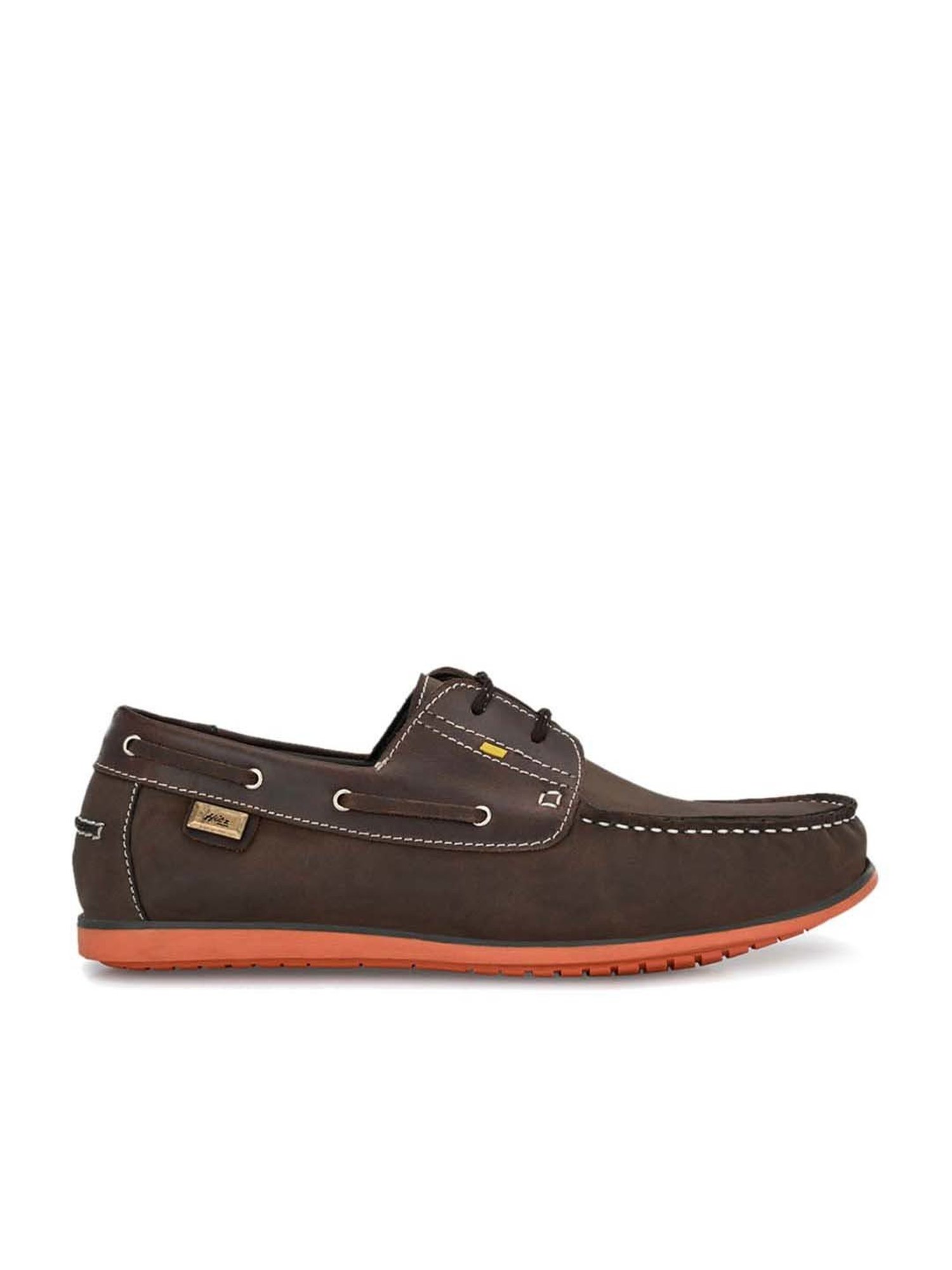 Hitz Men's Brown Boat Shoes