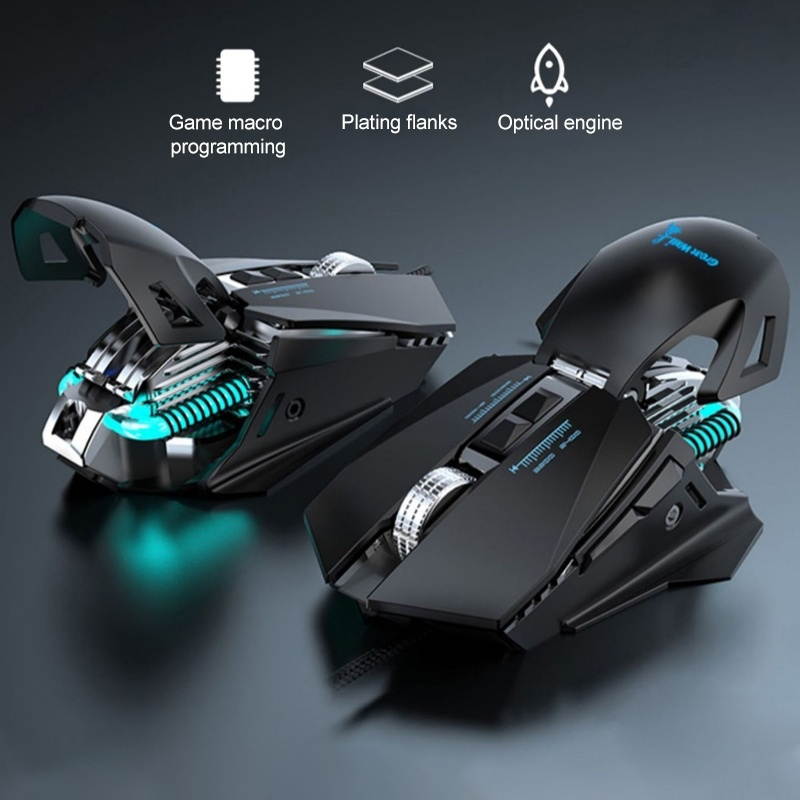 Colorful Lighting Wired Macro Programming Mechanical Gaming Mouse