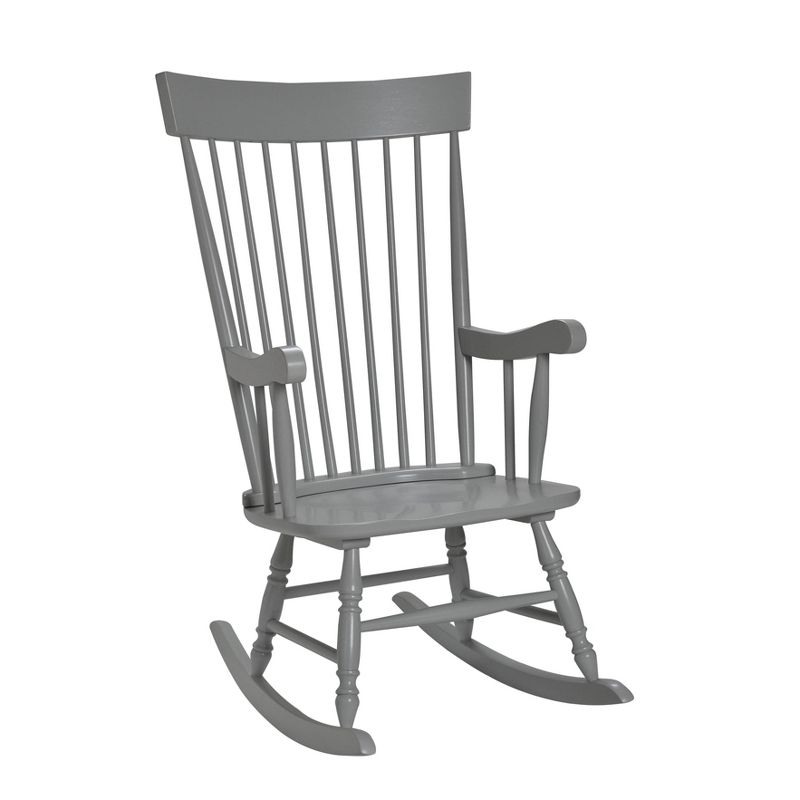 Gift Mark Modern Wooden Rocking Chair - Gray