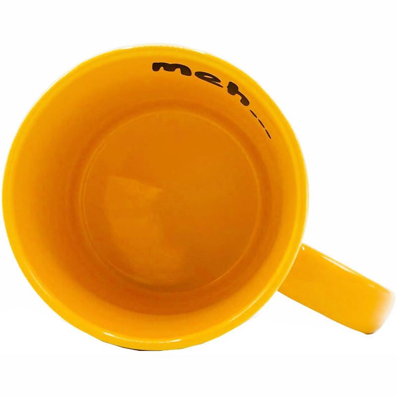 Silver Buffalo Sanrio Gudetama Face 20 Ounce Ceramic Mug