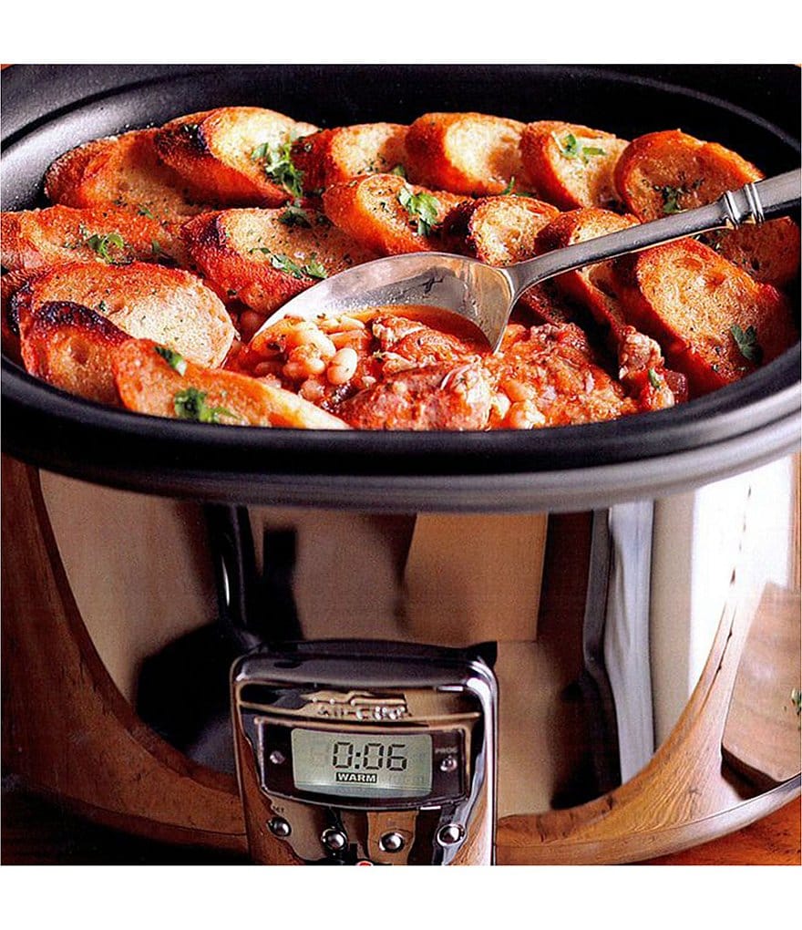 All-Clad Stainless Steel 7-Quart Deluxe Slow Cooker with Aluminum Insert