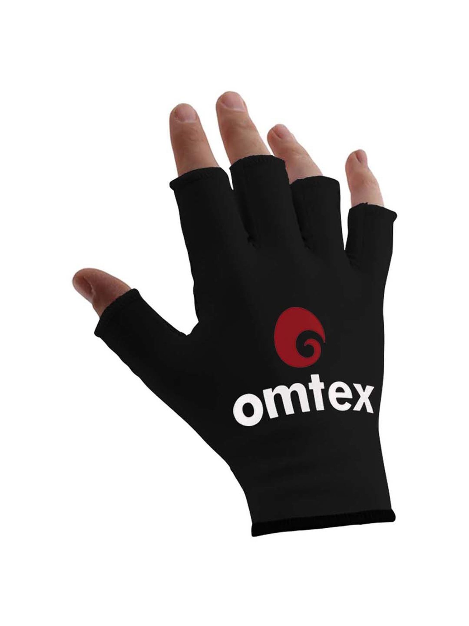 Omtex Black Cricket Finger Cut Catching Gloves - Large