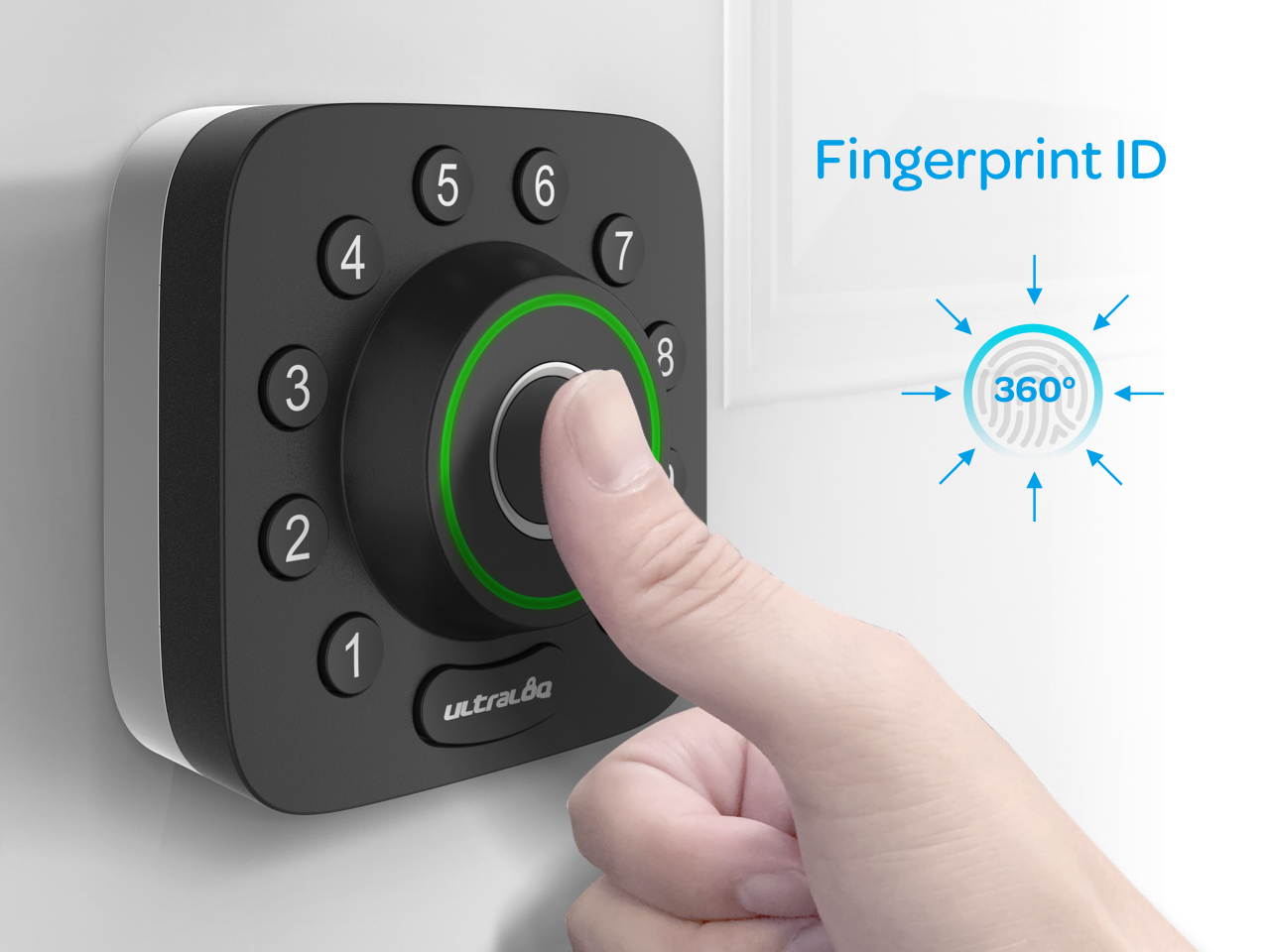 Ultraloq U-Bolt Pro Bluetooth Enabled Fingerprint and Keypad Smart Deadbolt